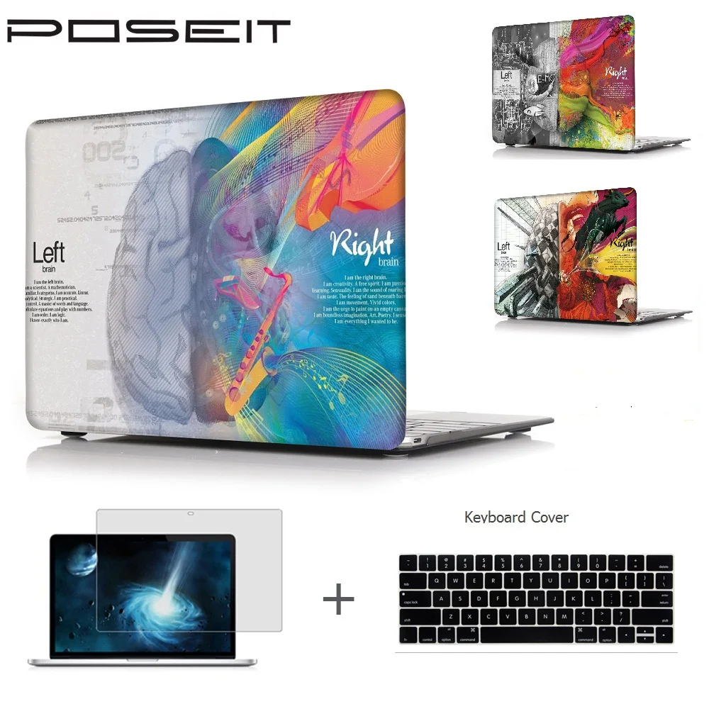 Новый Твердый чехол для ноутбука с клавиатурой Apple Macbook Air Pro Retina Touch Bar 11 12 13 15inchs A1932