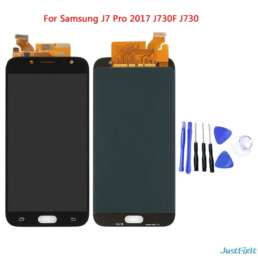 Замена для SAMSUNG Galaxy J7 Pro 2017 LCD J730 сенсорный экран J730F 5 дюймов AMOLED дисплей|Экраны