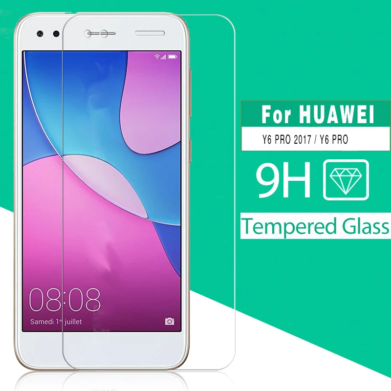 Ультра-тонкий 2.5D протектор экрана из закаленного стекла для Huawei Y6 Pro 2017 2016 SLA-L02