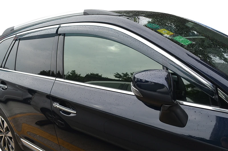 Для Subaru OUTBACK 2015 2016 2017 2018 Стайлинг автомобиля оконный козырек защита от дождя
