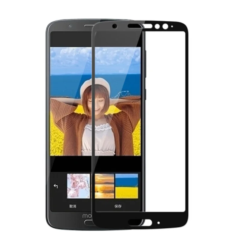 Полноэкранная Защитная пленка для Motorola Moto P30note/play из закаленного стекла Z2 force X4 X E5