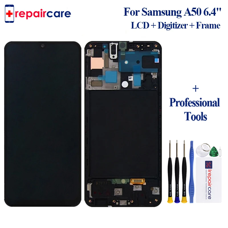 

6.4" Original Amoled For Samsung galaxy A50 A505F/DS A505F A505FD A505A LCD Display Touch Screen Digitizer For Samsung A505 lcd