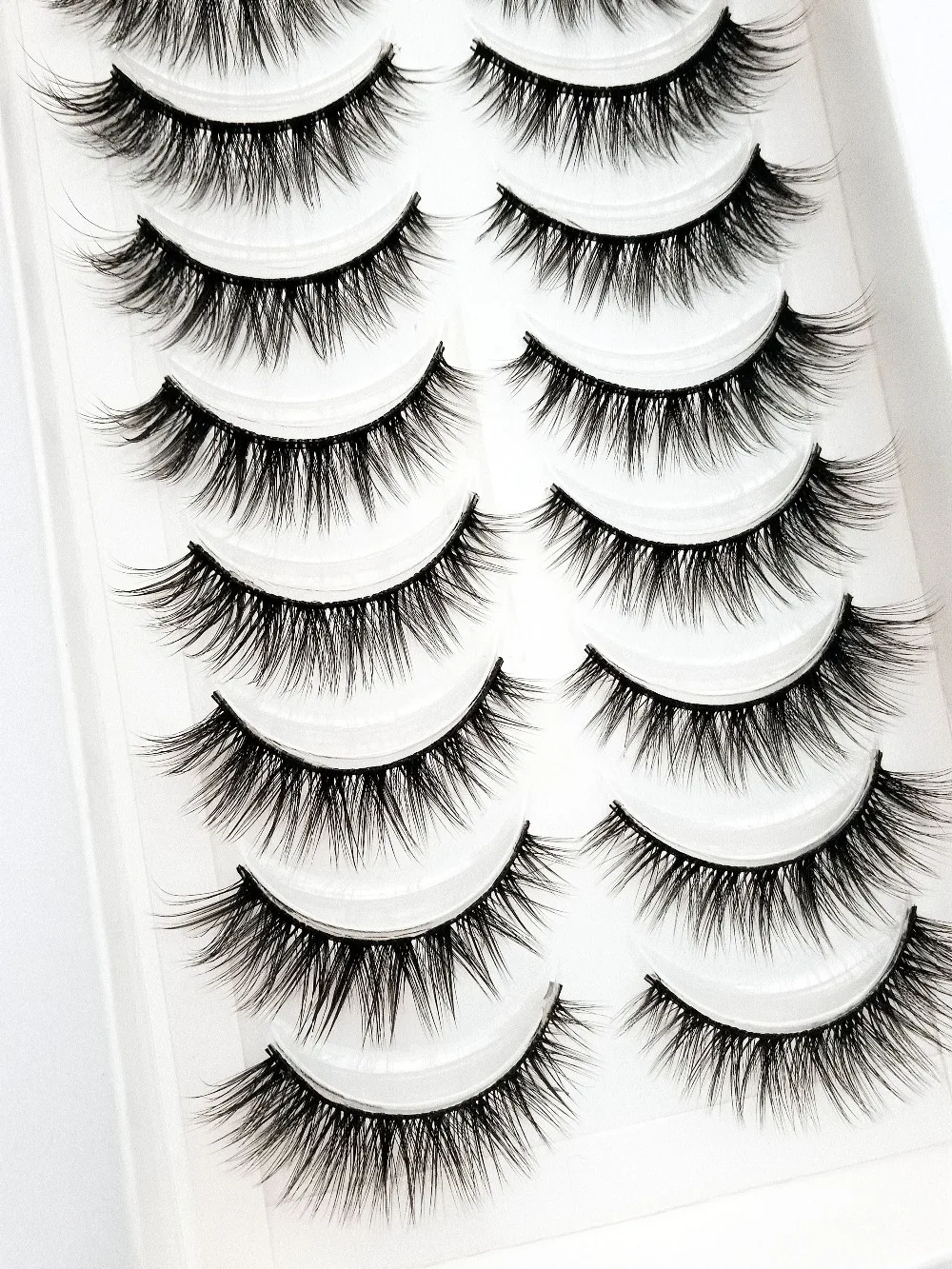 NEW 10 Pairs Natural False Eyelashes Fake Lashes Long Makeup 3d Mink Lashes Extension Eyelash Mink Eyelashes for Beauty 54
