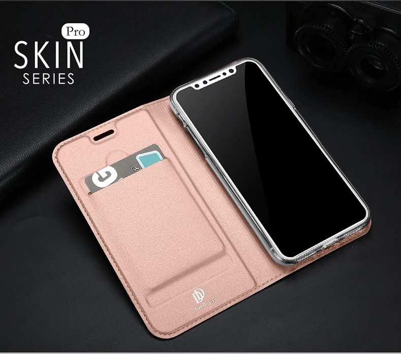 DUX DUCIS Роскошный кожаный флип чехол для Apple iPhone X книжка XS iPhoneX 5 8 &quotчехол телефона