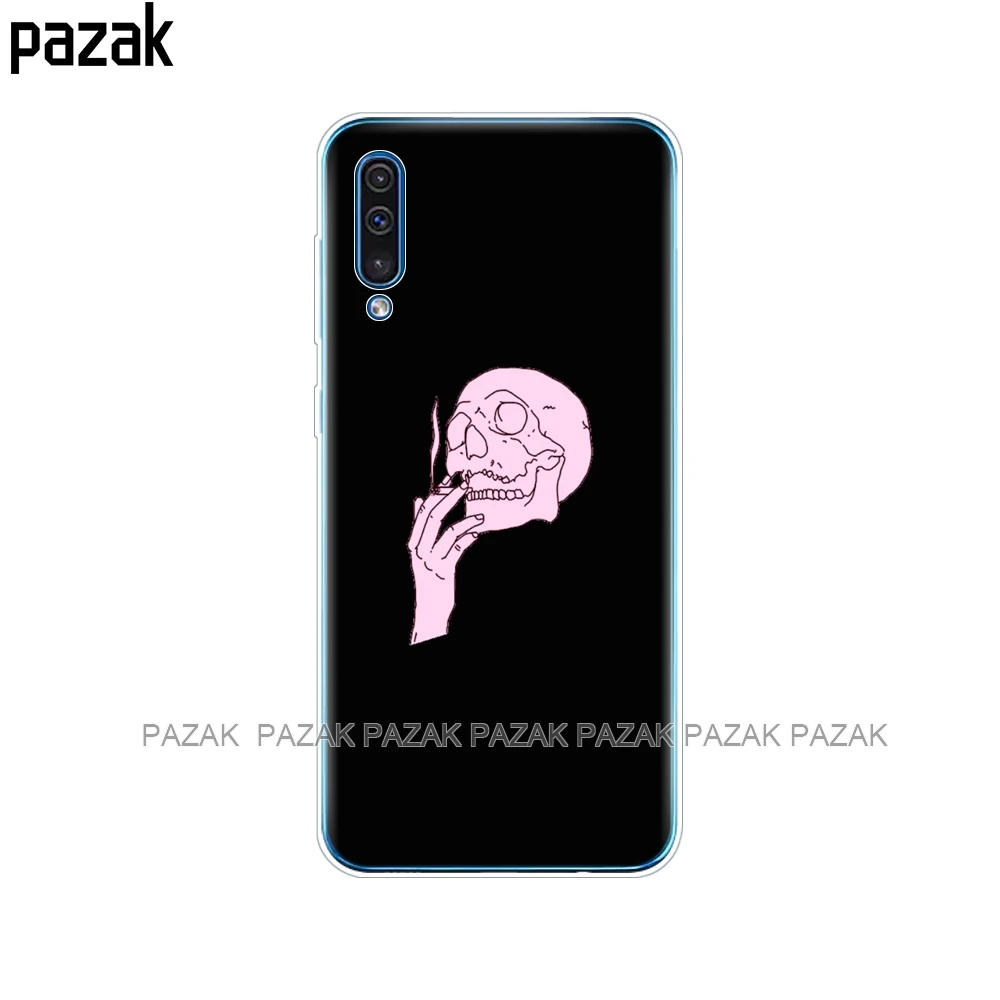 61525 Чехол для Samsung Galaxy A50, силиконовый прозрачный чехол на заднюю панель телефона для Samsung A50 A505 A505F, SM-A505F, мягкий чехол 6,4, чехол, бампер - Цвет: 61525