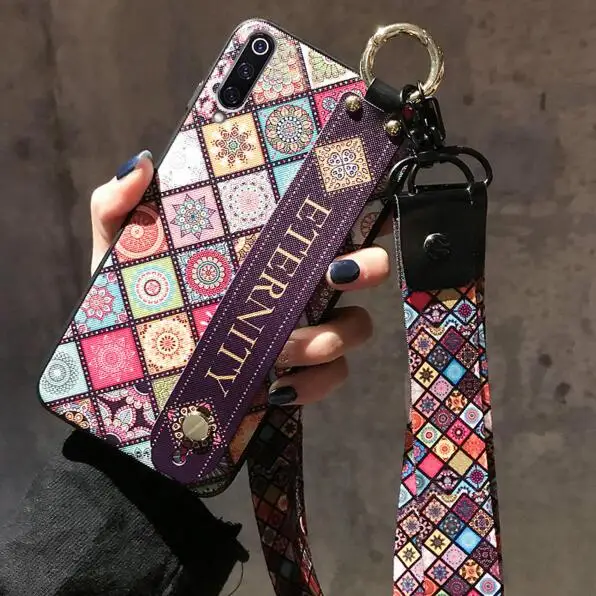 phone bag case Чехол для samsung galaxy A50 20 30 40 60 70 M20 S8 S9 S10 plus note 8 9, чехол-браслет-держатель, мягкий телефон b - Цвет: phone bag case