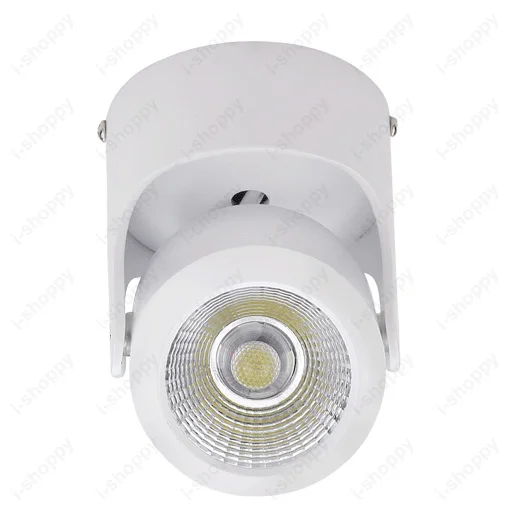 Dimmable 5W/7W/10W/12W LED COB Ceiling Light Rotatable Lamp Fixture Dining Room Studio Store Office Black/White Shell | Лампы и