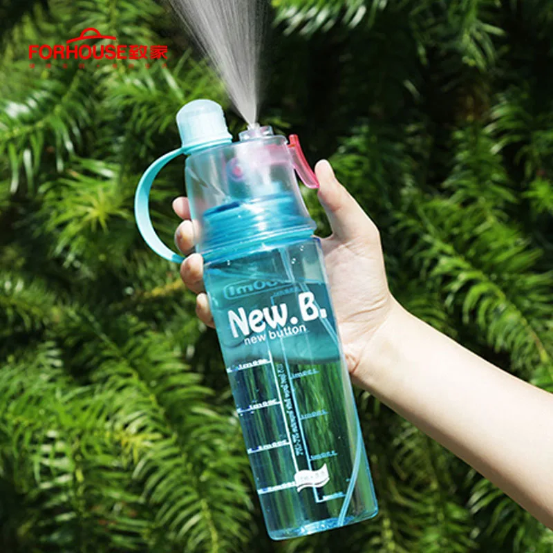 

Spray Sports Water Bottle Kettle BPA Free Leak Proof Hiking Portable Bottles Bicycle Cycling 400ML/600ML Drinking Bottles Shaker