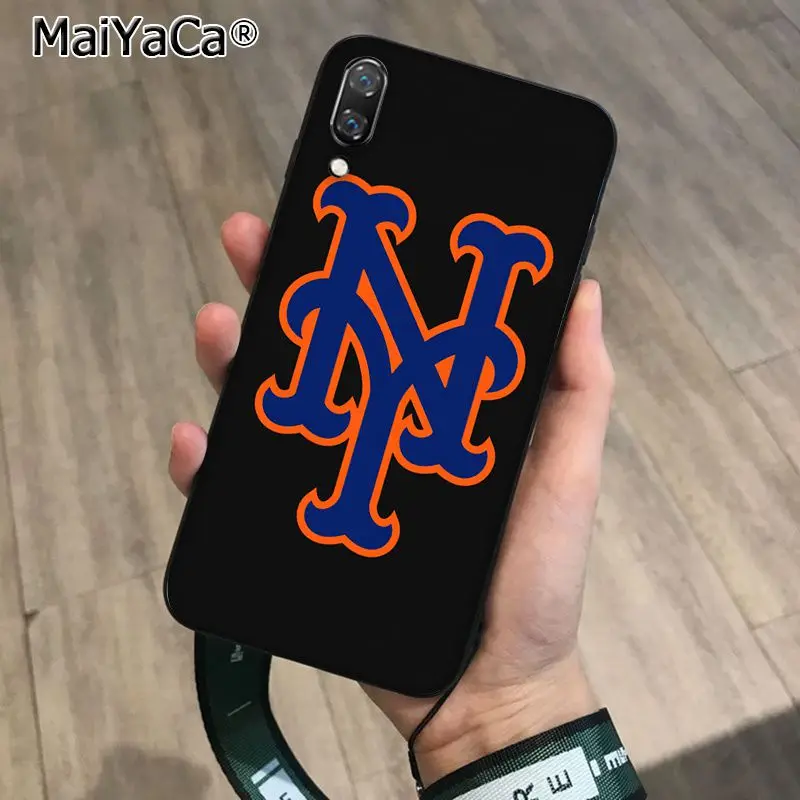 MaiYaCa New York Mets мягкий черный чехол для телефона из ТПУ Huawei P10 plus 20 pro P20 lite mate9 10 honor