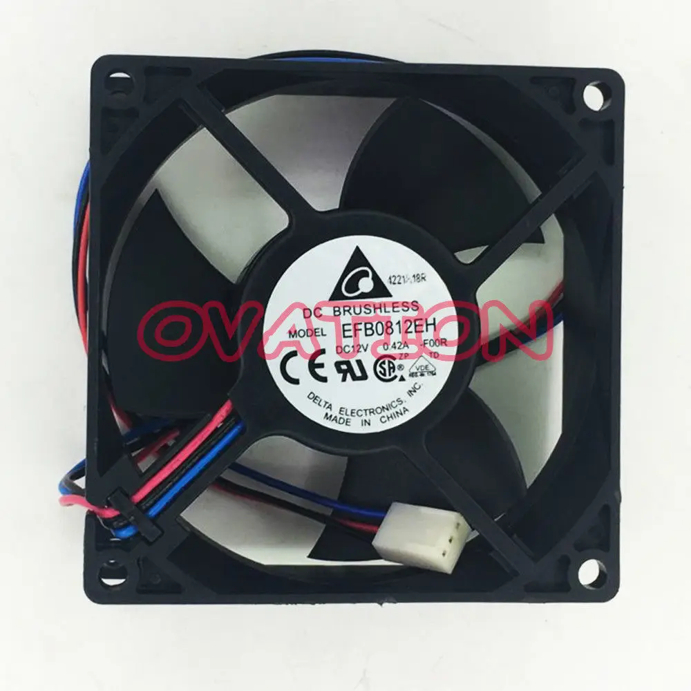 Чехол охладитель для NANILUO EFB0812EH F00 FOO 8025 8 см 80 мм DC 12 В 0.42A 3 контактный чехол