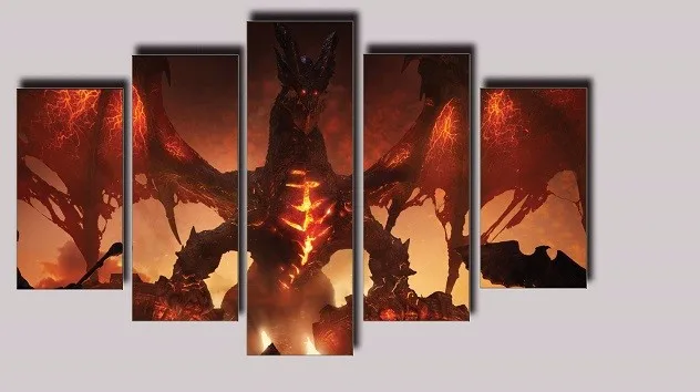 Куадрос Wall Art Живопись холст печать комнаты настенный Декор рисунка картины 5 шт.