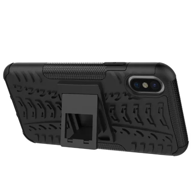 Для Coque Apple IPhone х чехол TPU + PC Гибридный Панцири Чехол Стенд мягкий защитник жесткий