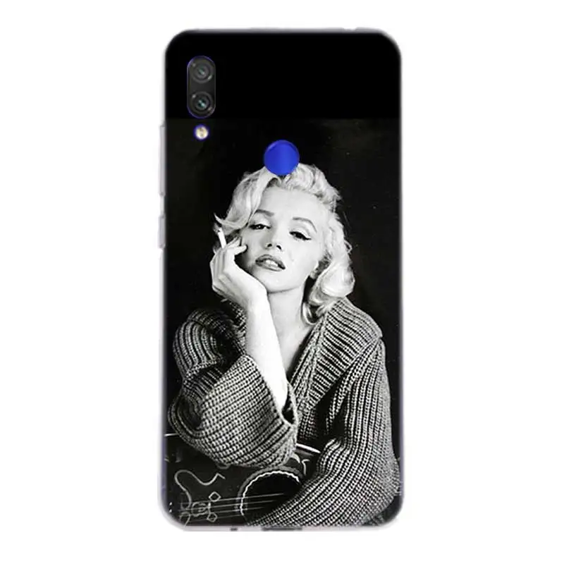 Силиконовый чехол Мэрилин Монро для Xiaomi Redmi Note 7 6 Pro 5 4 4X K20 7A Y3 S2 5A 6A Xiomi Pocophone F1 9T 9 SE 8