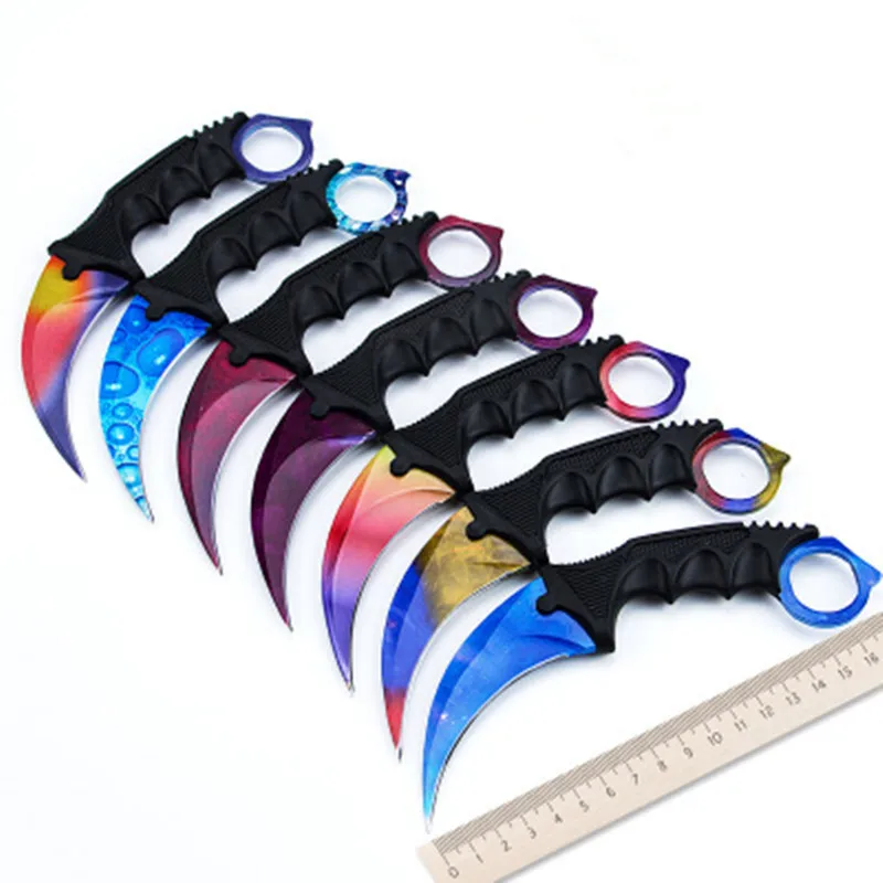 Взрывные Модели CSGO counter-Karambit knife фиксированное лезвие lore тактический охотничий