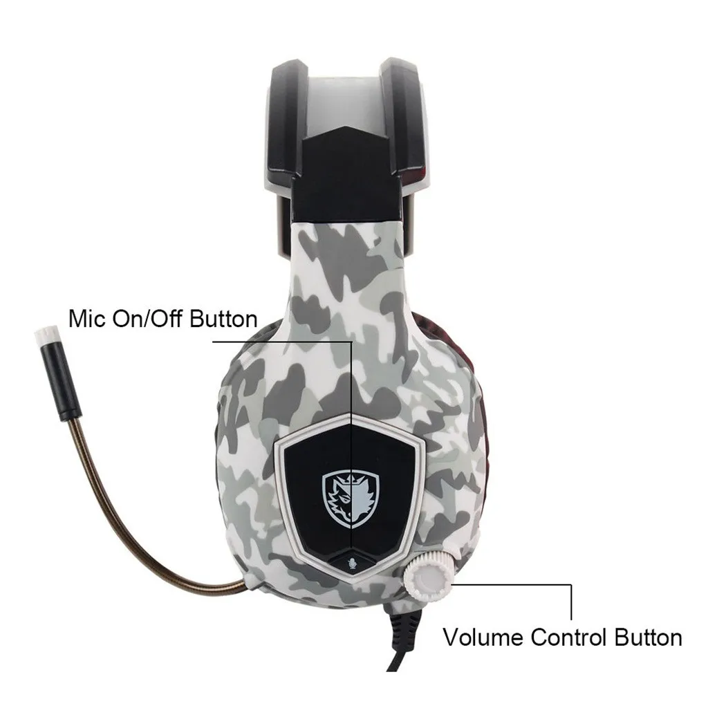 Игровые стереонаушники VOBERRY для Sades SA818 шумоподавляющие микрофон модные носимые