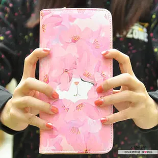 New Korean Edition Lovely Fashion Ladies Wallet Female Long Zipper Original Cartoons Graffiti Large Coin Card Clutch Bag | Багаж и сумки