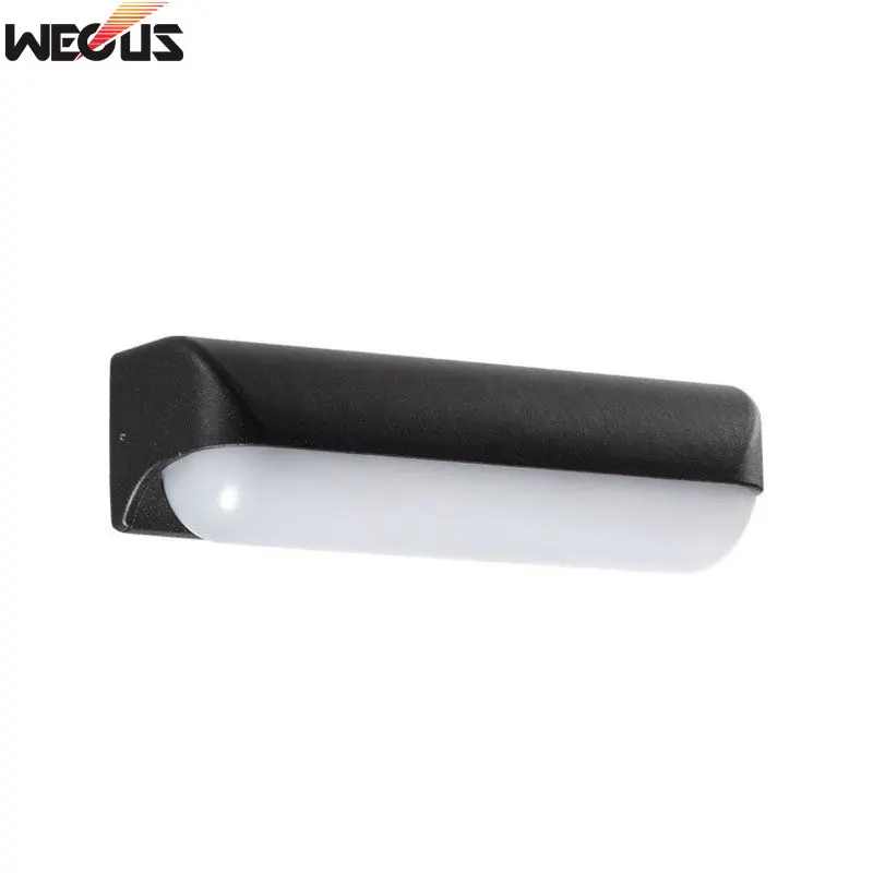 Sand black WECUS) светодиодный настенный светильник для улицы, водонепроницаемый, для крыльца, сада, настенный светильник для дома, бра, для помещений, декоративный светильник, алюминиевый AC85-265V - Испускаемый цвет: Sand black
