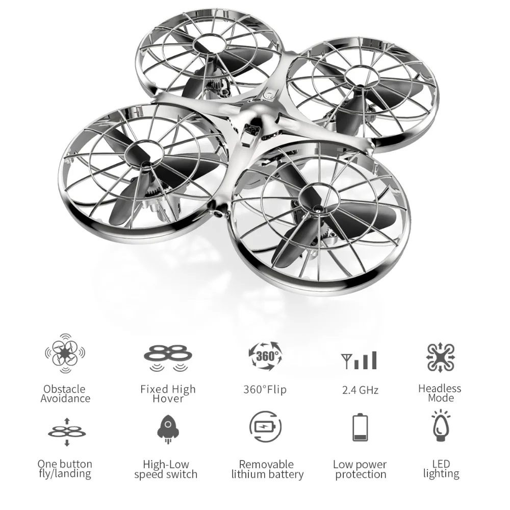 SYMA X100 Дрон для избегания столкновений 2 4 ГГц 4CH RC Квадрокоптер 360 флип против хобби