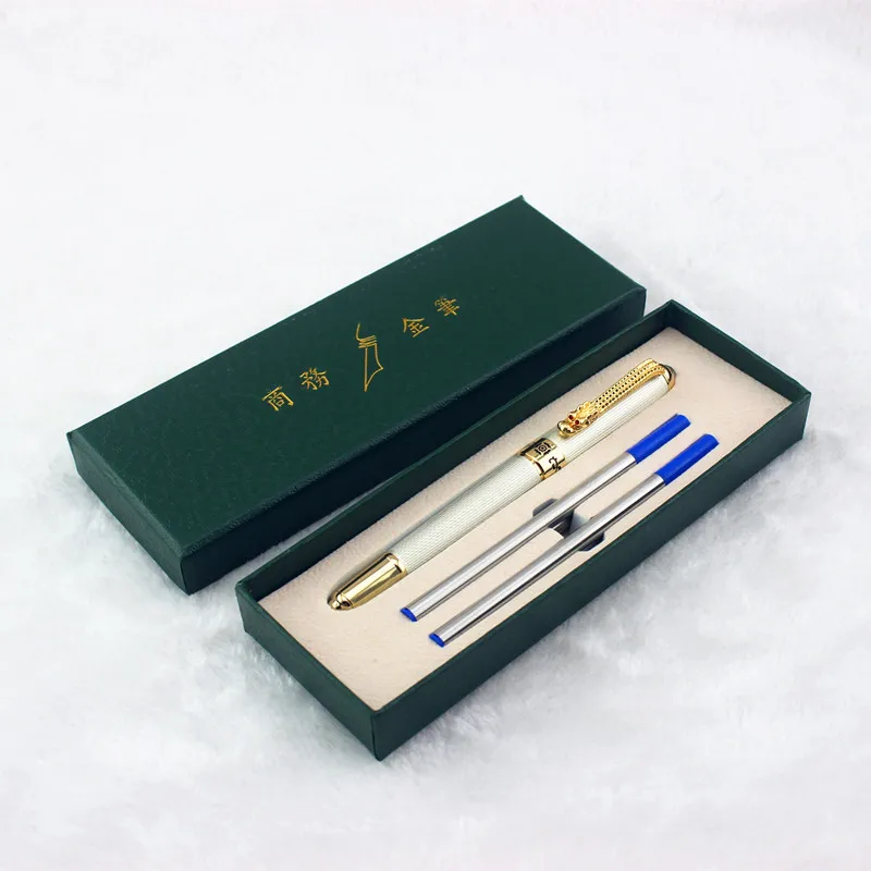 Высококачественная ручка jinhao с зажимом для дракона женский подарок 0 7 мм черные