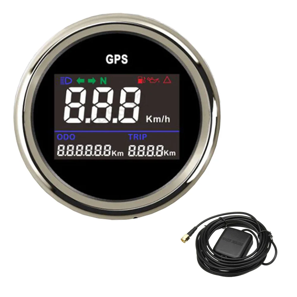 52 mm Waterproof GPS Digital Velocimeter Odometer for Motorcycle Freight Car | Автомобили и мотоциклы