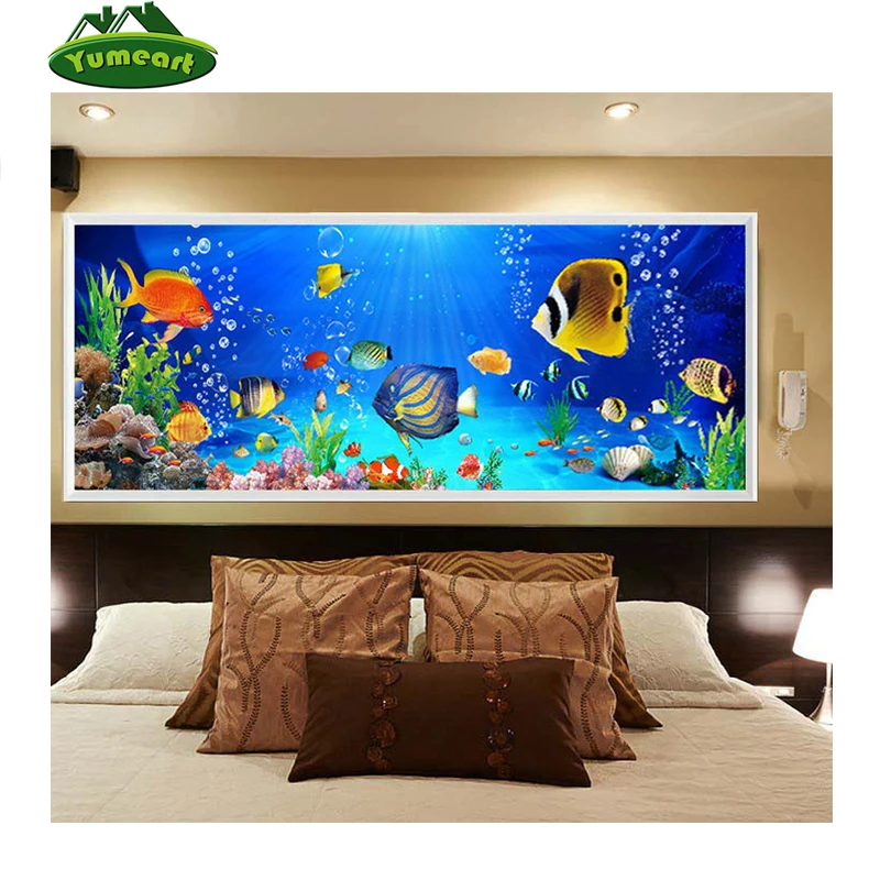 

YUMEART 5d «сделай сам», алмазная живопись, морской мир, вышивка крестиком, полная вышивка, Кристалл Стразы, мозаика, вышивка, квадрат