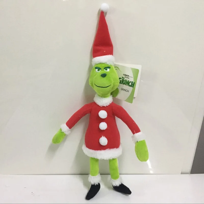 Grinch плюшевые игрушки 18-40 см как Grinch украли Рождество Grinch Max собака плюшевые куклы игрушки мягкие игрушки для детей детские подарки - Цвет: 40cm Grinch