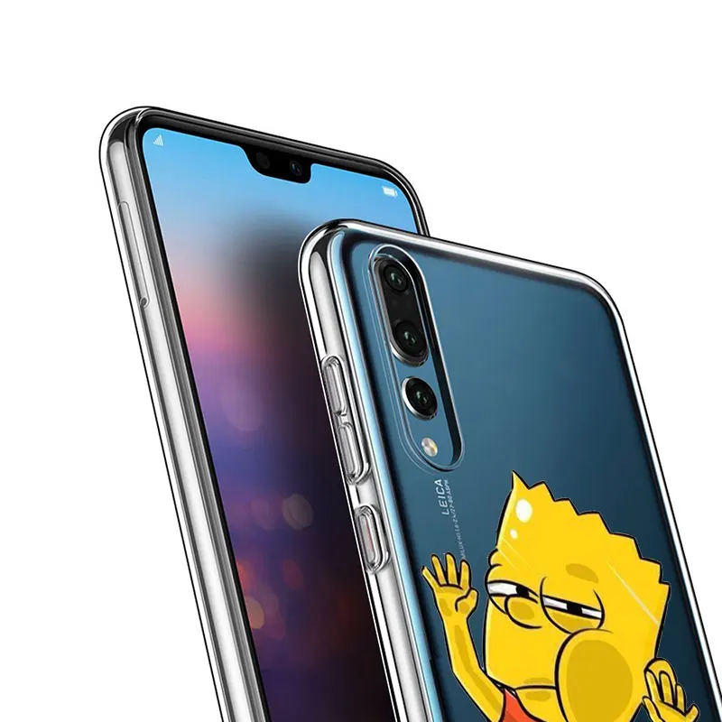 Горячий Los Simpsons Мягкий силиконовый чехол для телефона huawei P30 P20 Pro P10 P9 P8 Lite P Smart Z Plus NOVA 3 3i Модный чехол