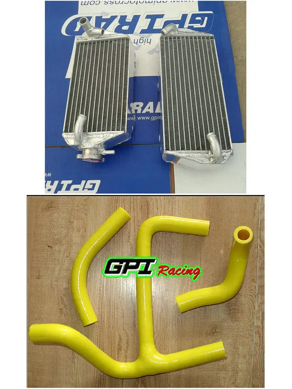 Алюминиевый радиатор + Y образный шланг для SUZUKI RMZ450 RMZ 450 2008 2017 2016 2015 2014 2013 2012 RH & LH GPI