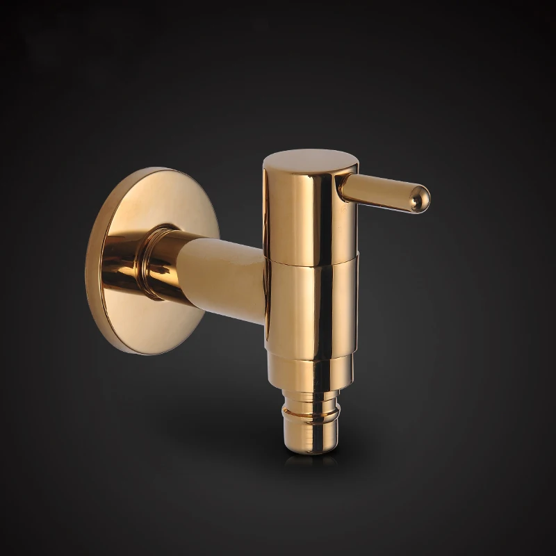 Садовый смеситель с золотистой отделкой настенный кран для ванной комнаты