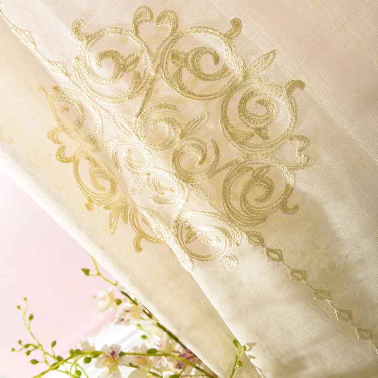 2018 Европейский стиль деревенские шторы для комнаты плетение новые классические