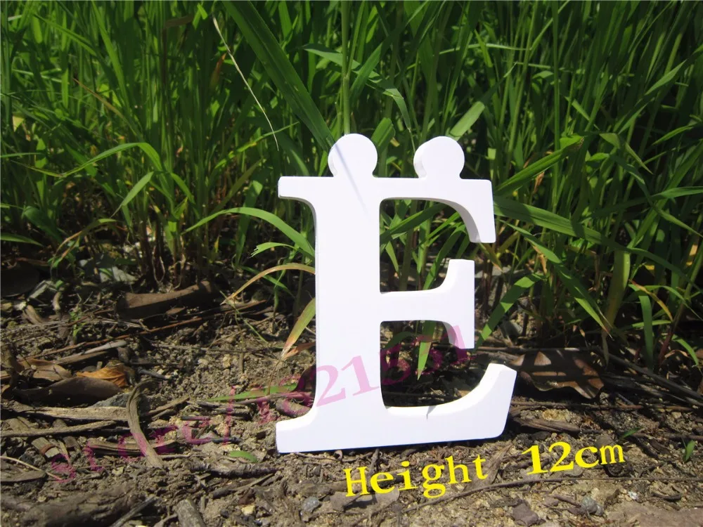 

Russian Letter alphabet Height 12cm Home Decor Decoration artificial Wood Wooden White Letters Alphabet Wedding Birthday