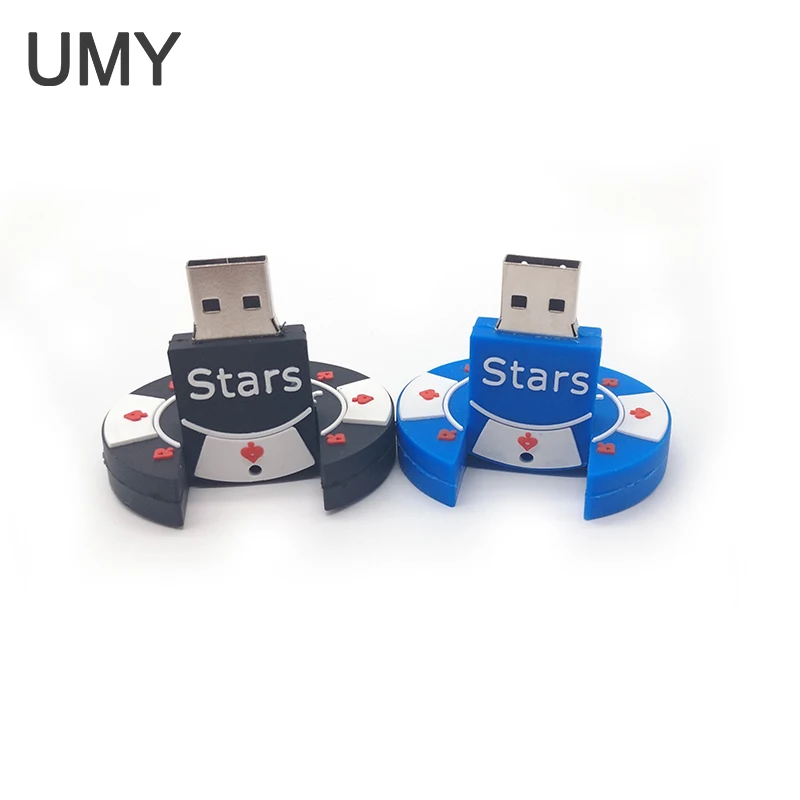 Горячая Распродажа usb флеш накопитель Покер звезда Ручка привод Флешка 4 ГБ 8 16 32