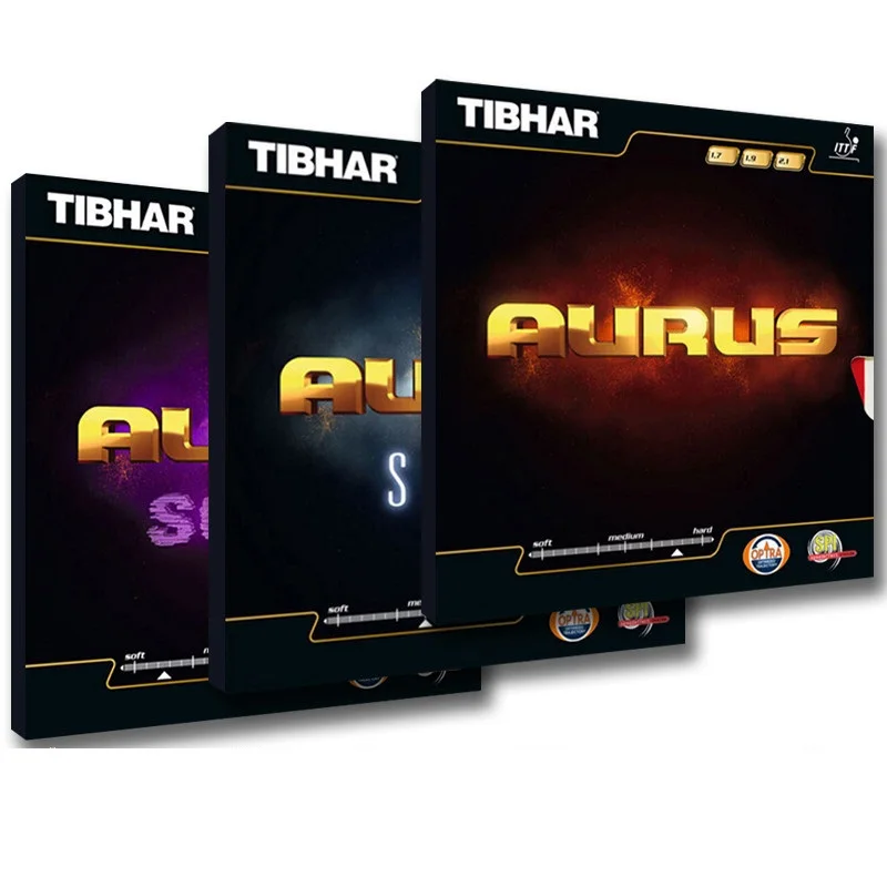 Оригинальные теннисные ракетки Tibhar Aurus с мягким звуком для настольного тенниса