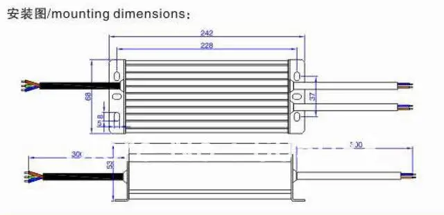 12 в пост. Тока светодиодный драйвер 100 Вт водонепроницаемый трансформатор для