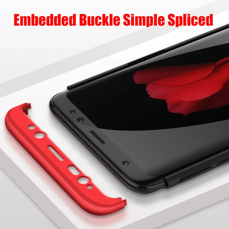 Оригинальный чехол S9plus для Samsung Galaxy S8 S9 + Plus жесткий защитный на 360 градусов