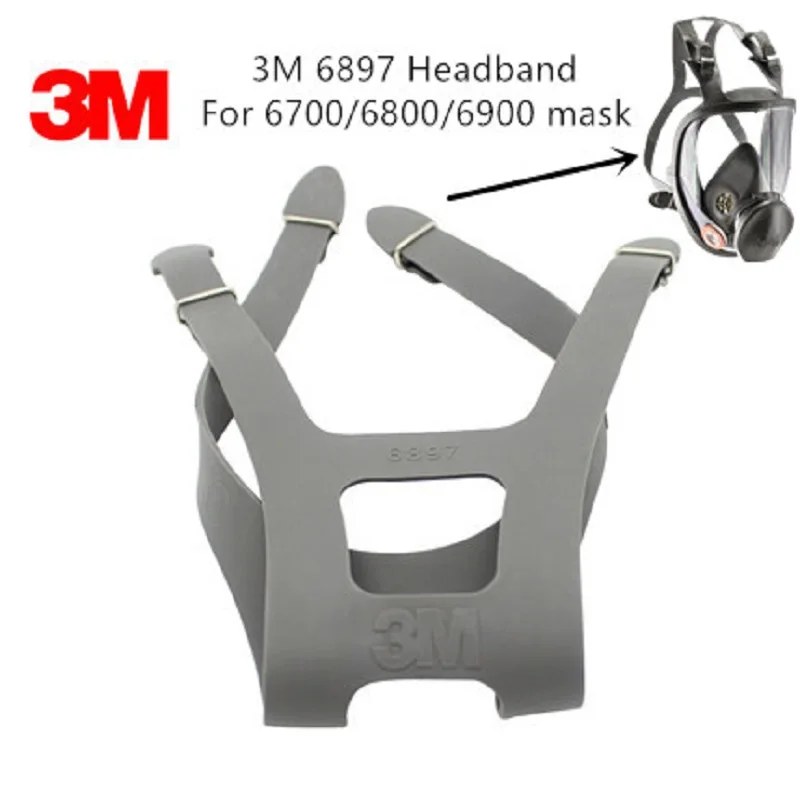 3M 6897 повязка на голову для 6700/6800/6900 полный уход за кожей лица противогаз респиратор заменить на четыре твердой прочной резины регулируемый ремешок