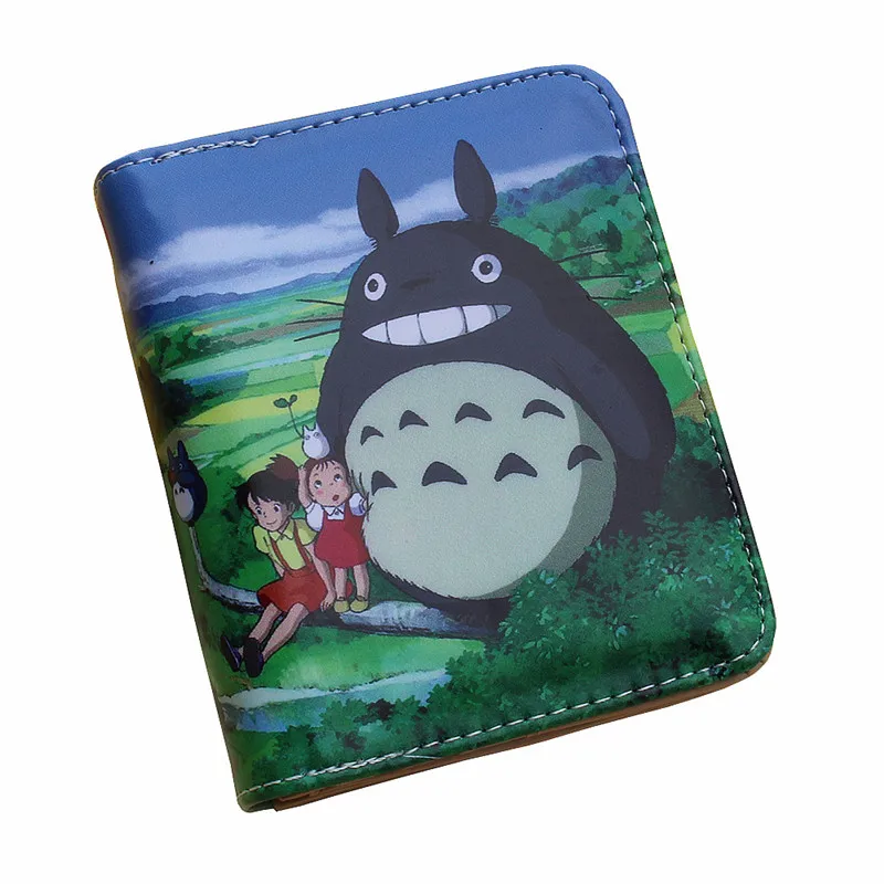 Модный женский короткий кошелек Totoro из искусственной кожи с застежкой