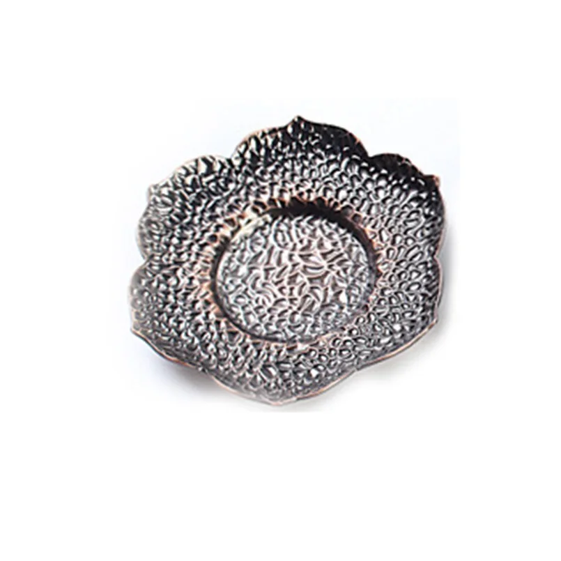 Сплав чашка лоток Blossom Lotus Outlook подставка для кружки Diameter10.5cm маленькая кофейная