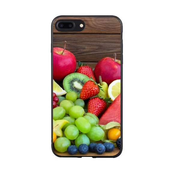 Модный мягкий силиконовый чехол для телефона с принтом фруктов и овощей iPhone 7 Plus 8