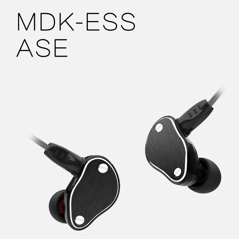 Новый 2018 ASE Hybird DIY наушники двойной динамический + BA в ухо HIFI монитор стерео бас с 2
