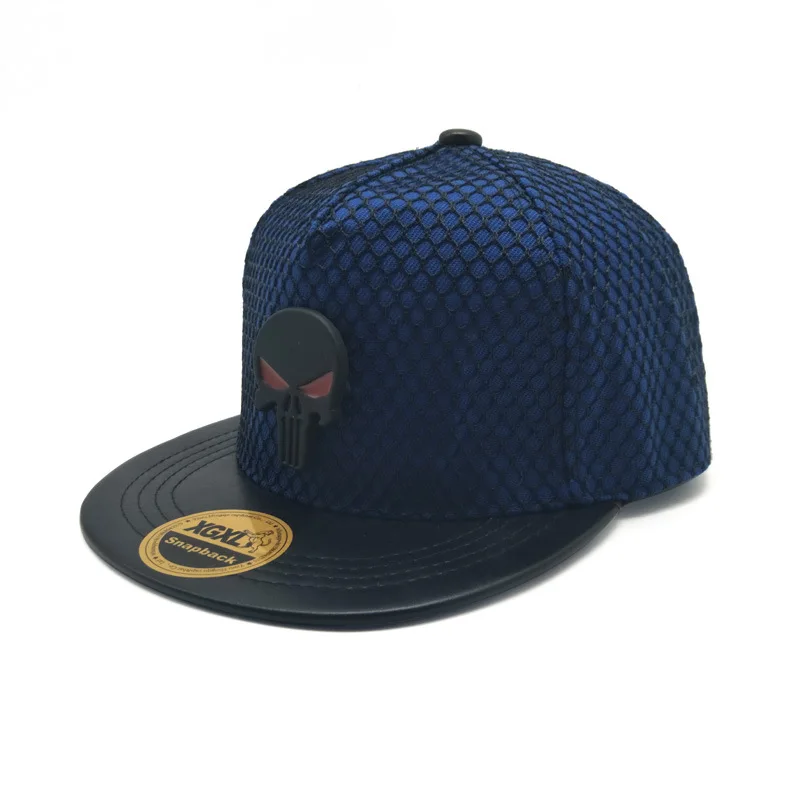 Новый Череп унисекс Хип-Хоп Плоская Кепки s Snapback Шапки для Для мужчин сетки