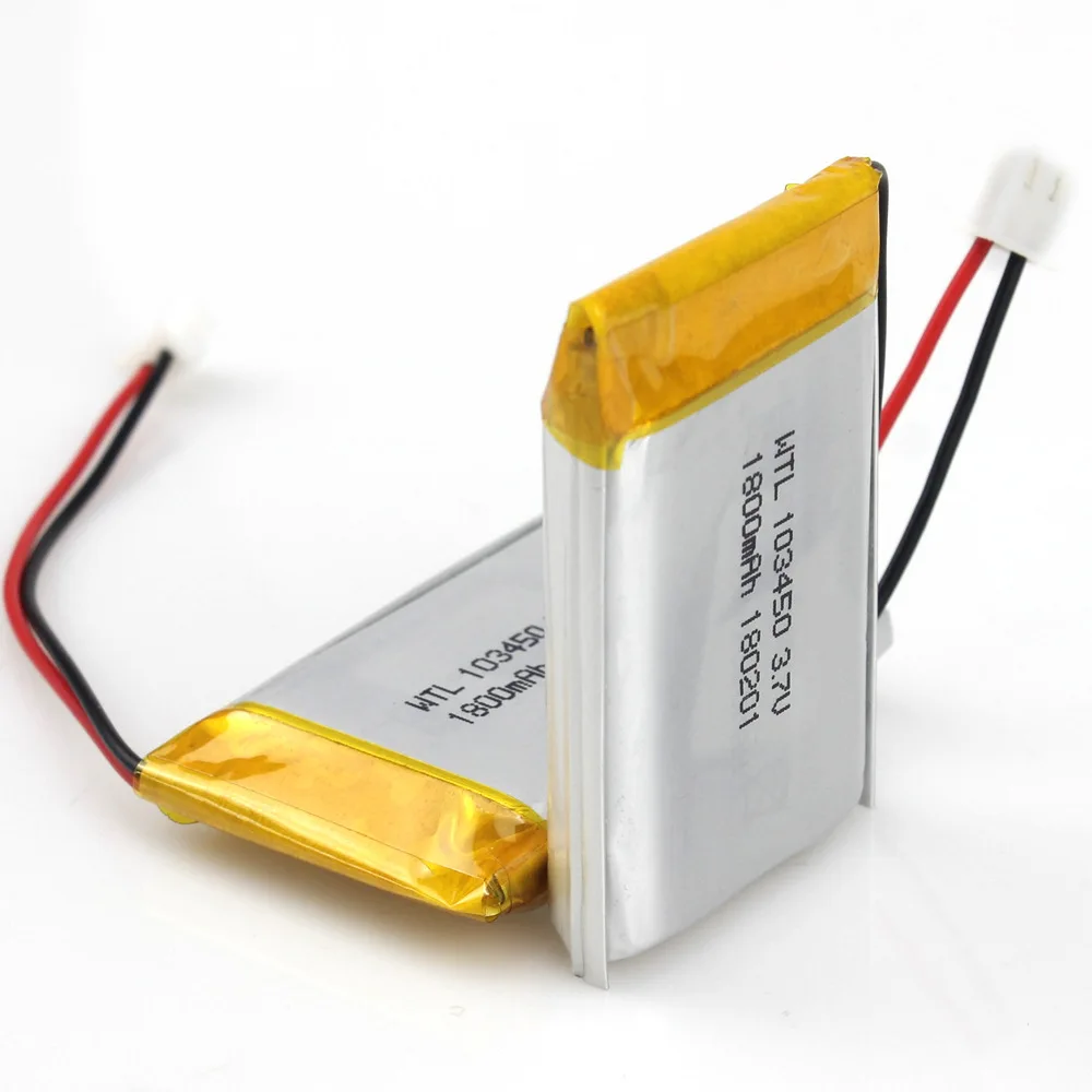 GTF 3 7 В 1800 мАч литий полимерные LiPo аккумуляторные батареи 103450 для Mp3 GPS PSP phone power bank