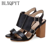 blxqpyt real sandalias mujer big size 32 50 shoes women sandals high heels sapato feminino summer style chaussure femme t8613