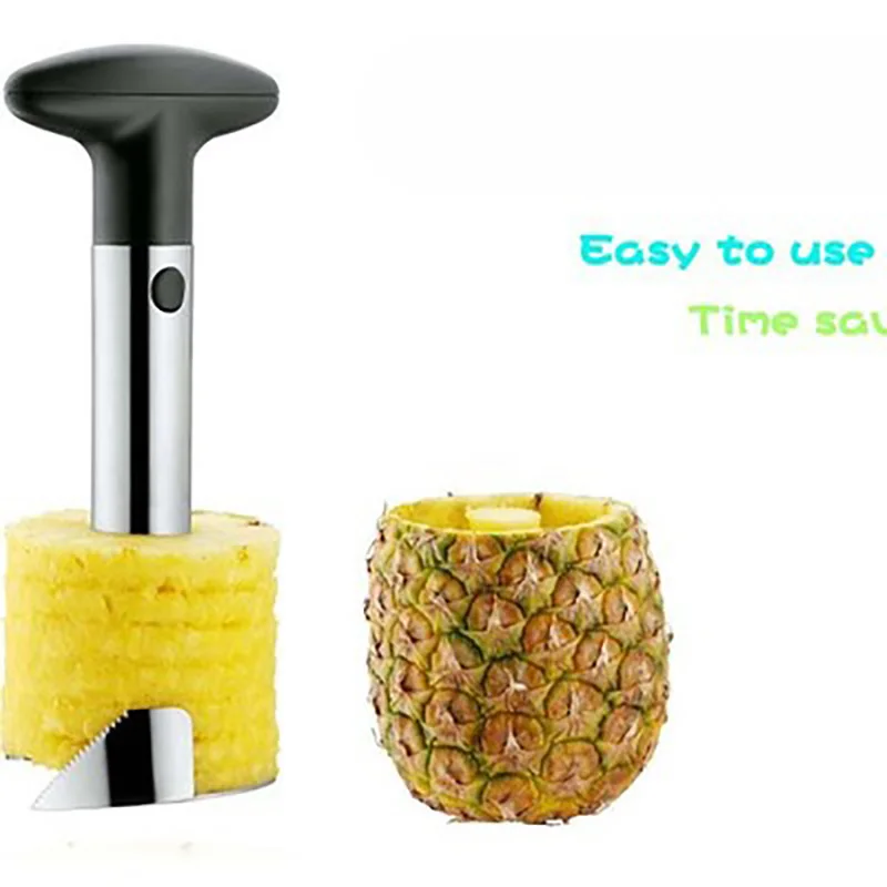 Полезные Нержавеющая сталь ананас Овощечистка резак Slicer дыни Peel основных инструменты фрукты овощи Ножи