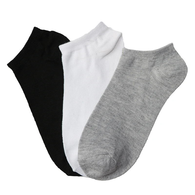 10pcs/5pair Women's Short Socks Breathable Low Cut Ankle Socks Black White Gray Female Ladies Socks Chausette Femme Meias Sox