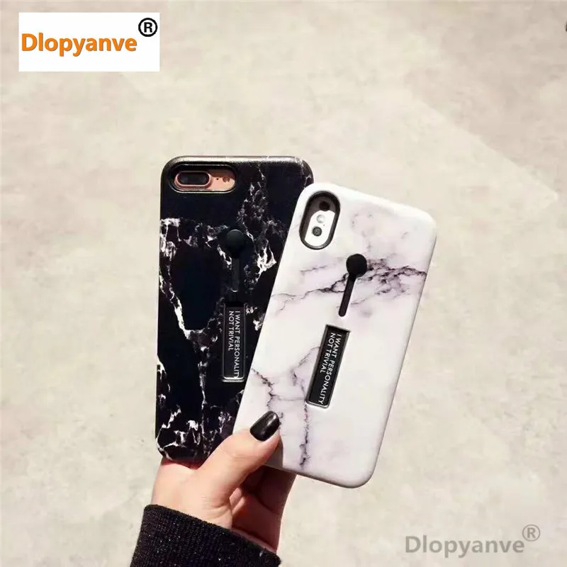 Роскошный элегантный мраморный гранитный тисненый чехол для телефона iPhone 6 6s 7 8