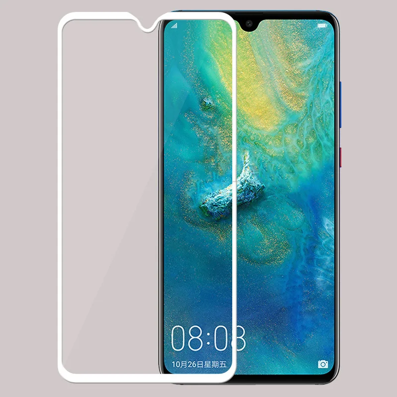 

For Huawei Mate 20X High Quality Explosion-proof Tempered Glass Full Cover Screen Protector Film White Black Color Glass Film