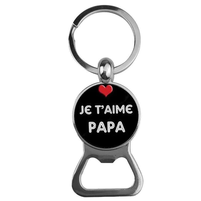 Брелок SUTEYI Fashion Je Love Papa подарок для отца открывалка бутылок брелок ключей папы