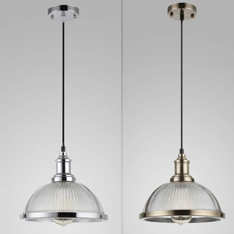black vintage industrial pendant light nordic retro lights iron lampshade loft edison lamp metal cage dining room Countryside | Освещение