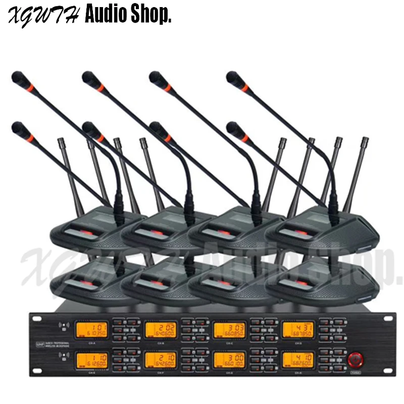 Беспроводная микрофонная система UHF радио конденсаторный настольный микрофон